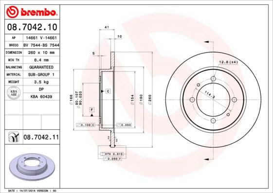 AP 14661 - Disc frana aaoparts.ro