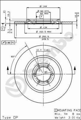 AP 14031 - Disc frana aaoparts.ro