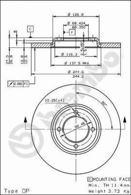 AP 14100 - Disc frana aaoparts.ro