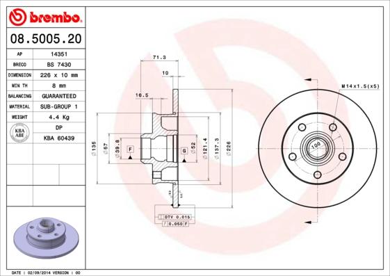 AP 14351 - Disc frana aaoparts.ro