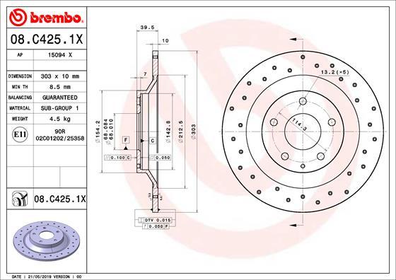 AP 15094 X - Disc frana aaoparts.ro