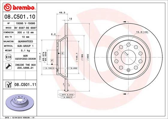 AP 15095 V - Disc frana aaoparts.ro