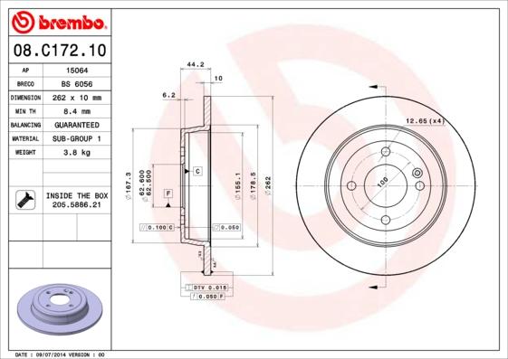 AP 15064 - Disc frana aaoparts.ro