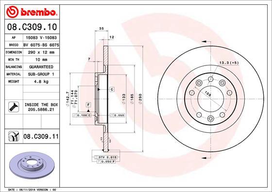 AP 15083 - Disc frana aaoparts.ro