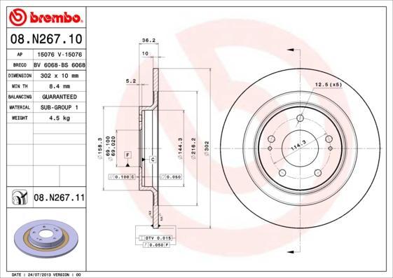 AP 15076 V - Disc frana aaoparts.ro