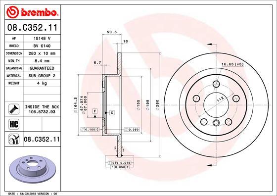 AP 15148 V - Disc frana aaoparts.ro