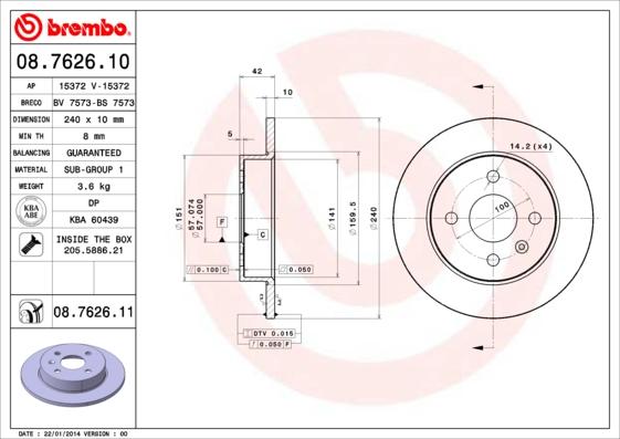 AP 15372 - Disc frana aaoparts.ro