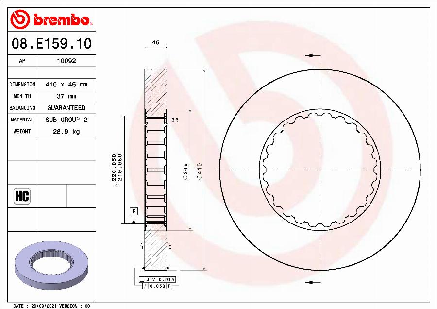 AP 10092 - Disc frana aaoparts.ro