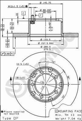 AP 10060 - Disc frana aaoparts.ro