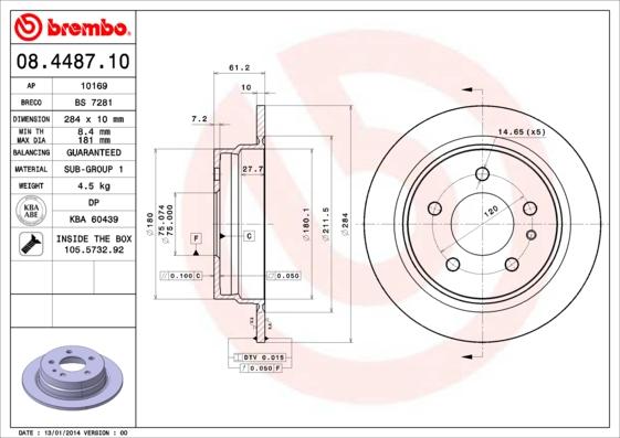 AP 10169 - Disc frana aaoparts.ro