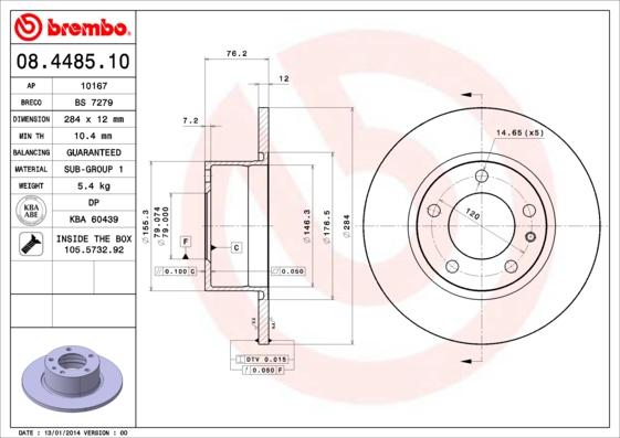 AP 10167 - Disc frana aaoparts.ro