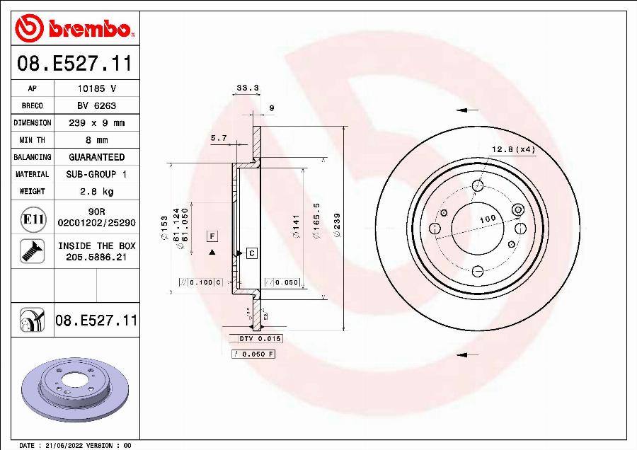 AP 20370 V - Disc frana aaoparts.ro