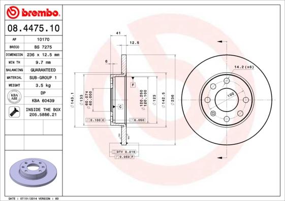 AP 10170 - Disc frana aaoparts.ro
