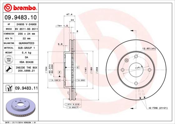 AP 24906 - Disc frana aaoparts.ro