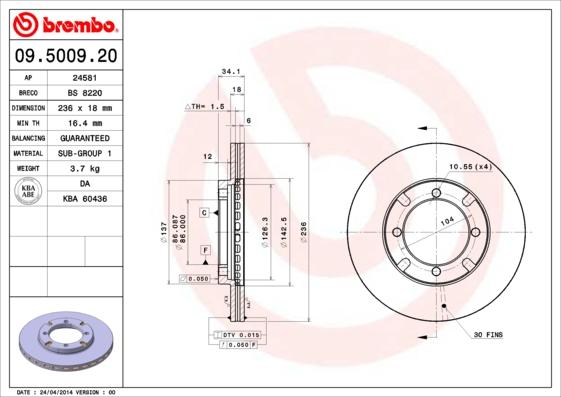 AP 24581 - Disc frana aaoparts.ro
