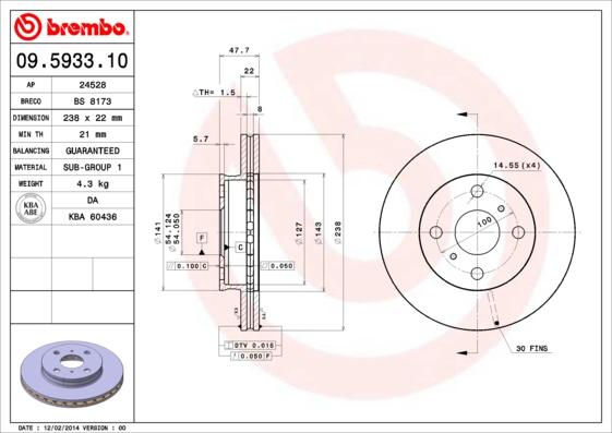 AP 24528 - Disc frana aaoparts.ro