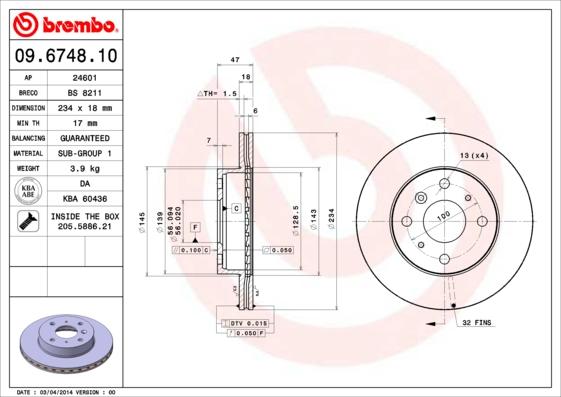 AP 24601 - Disc frana aaoparts.ro