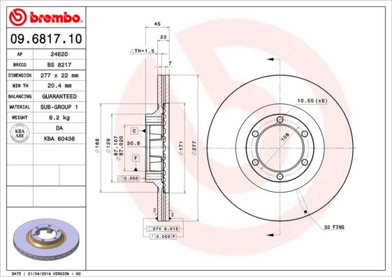 AP 24620 - Disc frana aaoparts.ro
