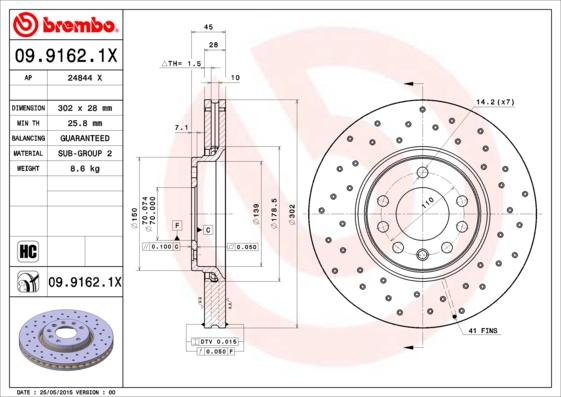 AP 24844 X - Disc frana aaoparts.ro