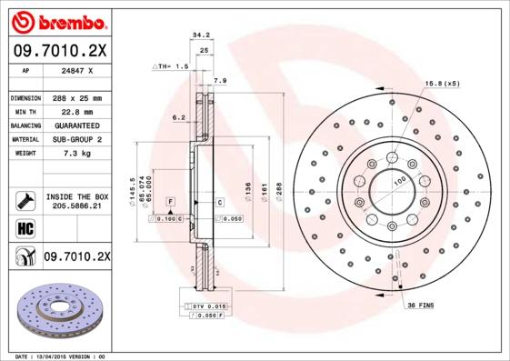 AP 24847 X - Disc frana aaoparts.ro
