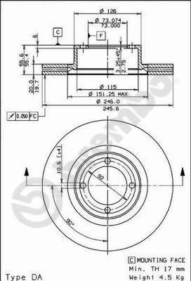 AP 24389 - Disc frana aaoparts.ro