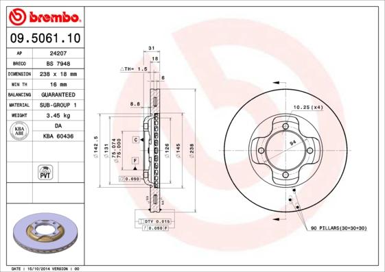AP 24207 - Disc frana aaoparts.ro
