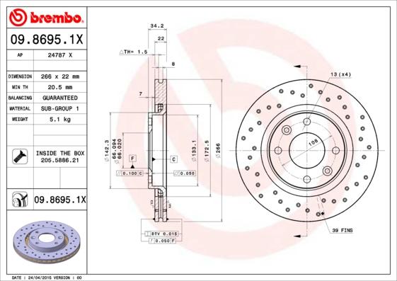 AP 24787 X - Disc frana aaoparts.ro