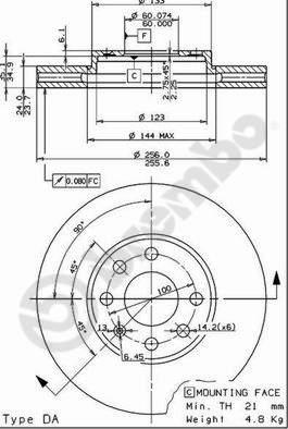 AP 24738 V - Disc frana aaoparts.ro