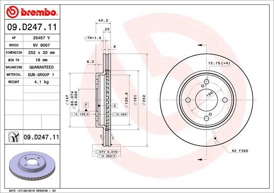 AP 25457 V - Disc frana aaoparts.ro