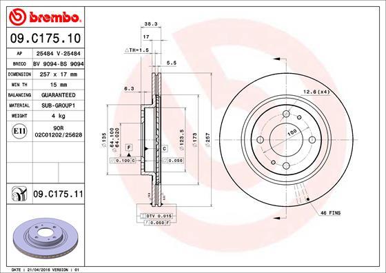 AP 25484 V - Disc frana aaoparts.ro