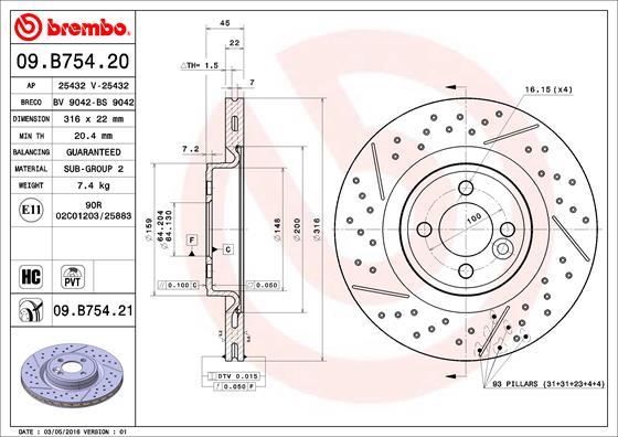 AP 25432 V - Disc frana aaoparts.ro