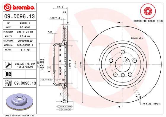 AP 25693 Z - Disc frana aaoparts.ro
