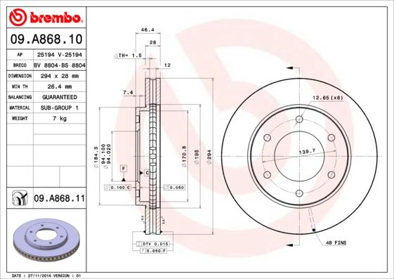 AP 25194 - Disc frana aaoparts.ro