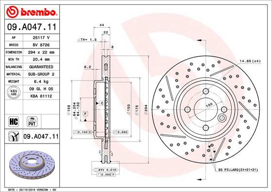 AP 25117 V - Disc frana aaoparts.ro