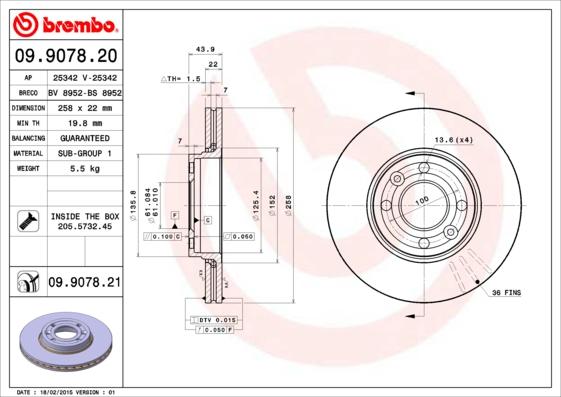 AP 25342 - Disc frana aaoparts.ro