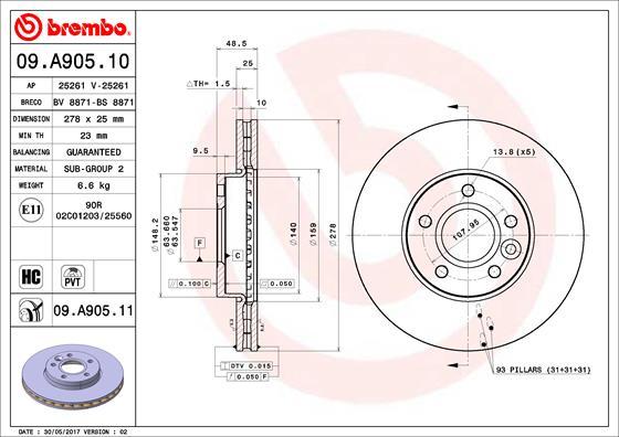 AP 25261 - Disc frana aaoparts.ro
