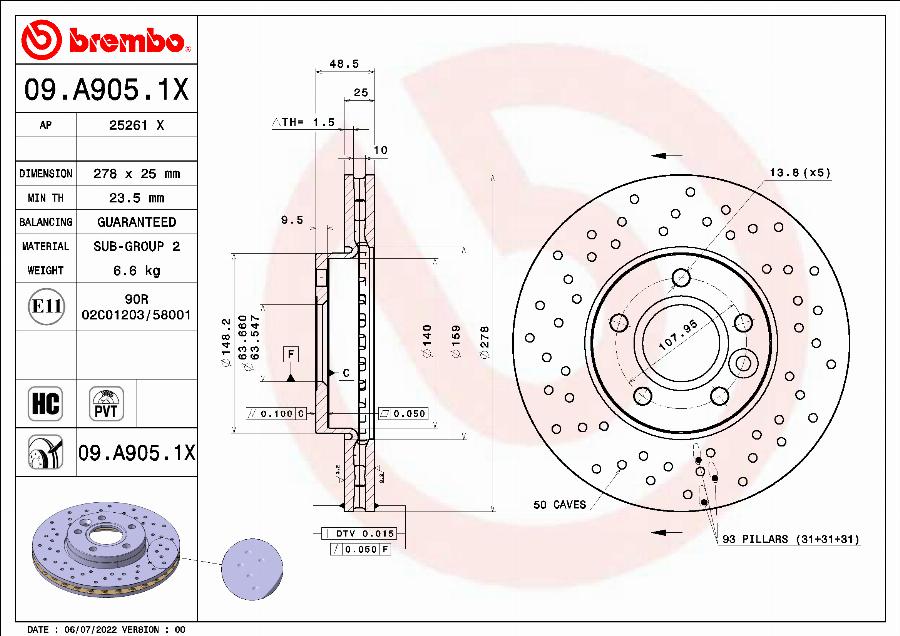 AP 25261 X - Disc frana aaoparts.ro