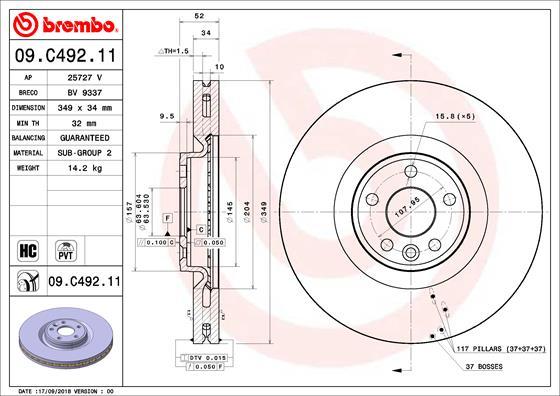 AP 25727 V - Disc frana aaoparts.ro