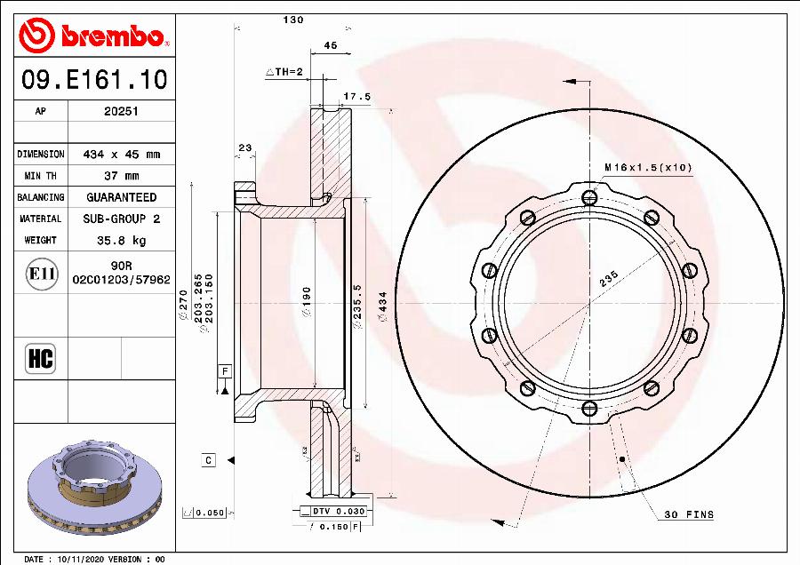 AP 20251 - Disc frana aaoparts.ro
