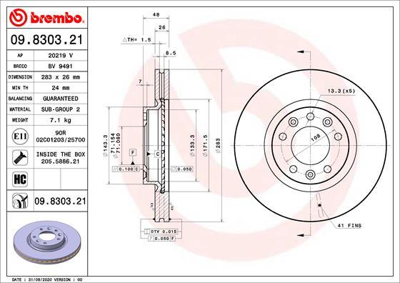 AP 20219 V - Disc frana aaoparts.ro