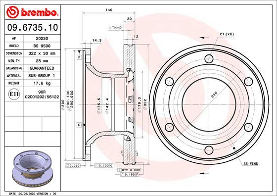 AP 20230 - Disc frana aaoparts.ro
