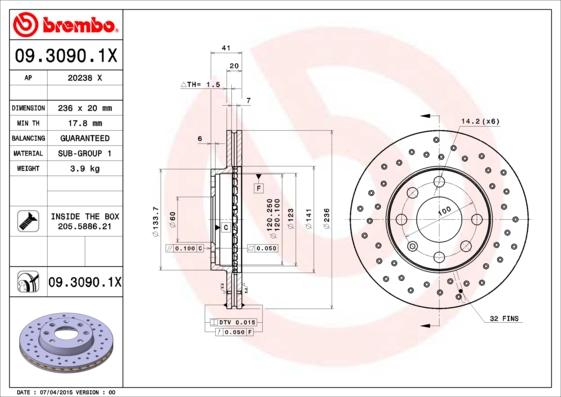 AP 20238 X - Disc frana aaoparts.ro