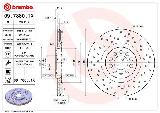AP 22015 X - Disc frana aaoparts.ro