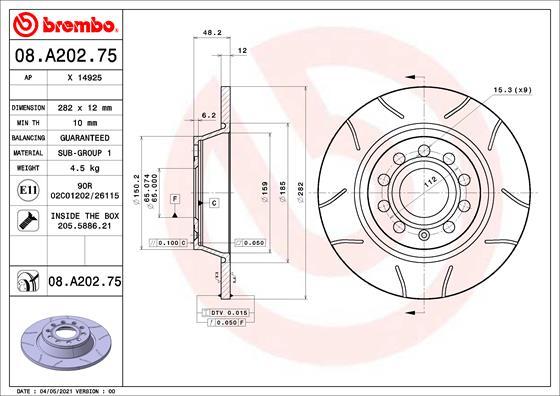 AP X 14925 - Disc frana aaoparts.ro