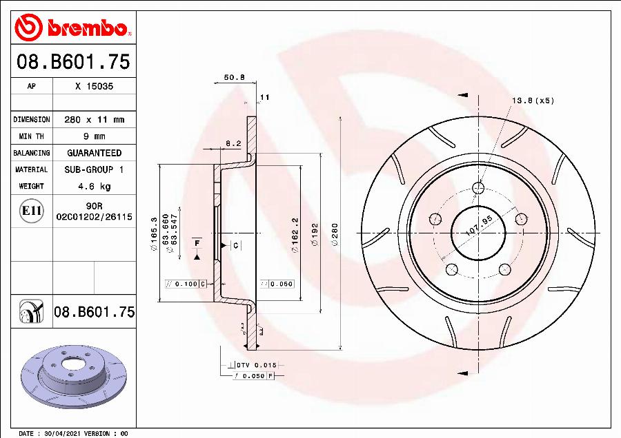 AP X 15035 - Disc frana aaoparts.ro