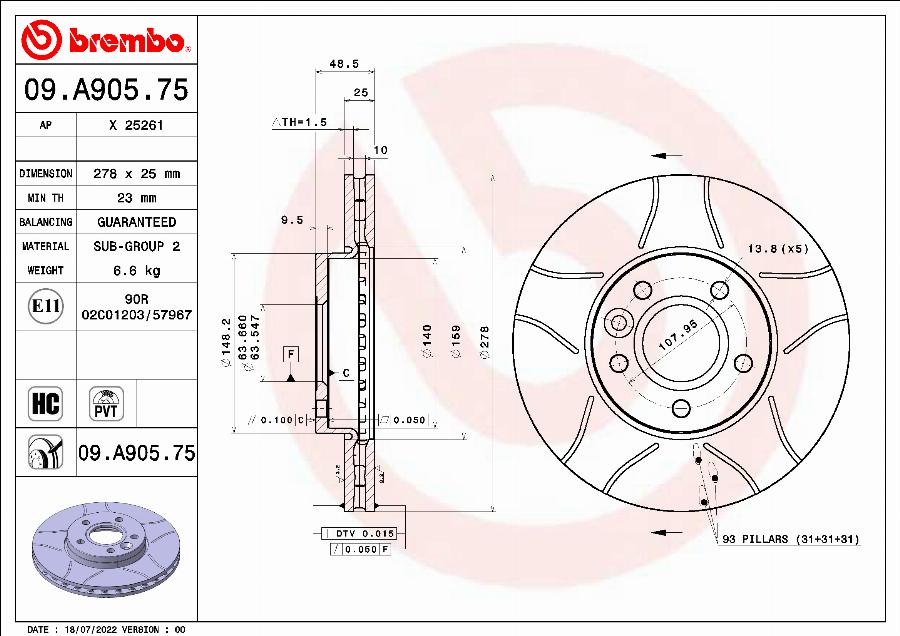 AP X 25261 - Disc frana aaoparts.ro