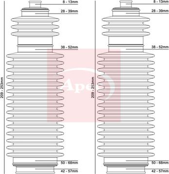 APEC ACB3003 - Ansamblu burduf, directie aaoparts.ro