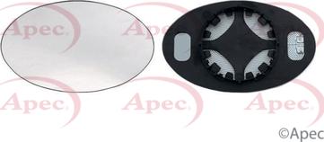 APEC AMG2095 - Sticla oglinda, oglinda retrovizoare exterioara aaoparts.ro