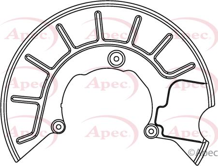 APEC ASG1049 - Protectie stropire,disc frana aaoparts.ro