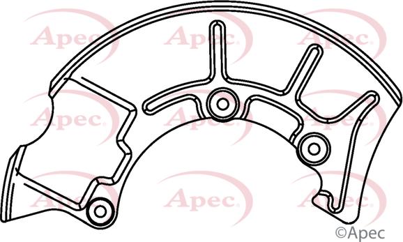 APEC ASG1044 - Protectie stropire,disc frana aaoparts.ro